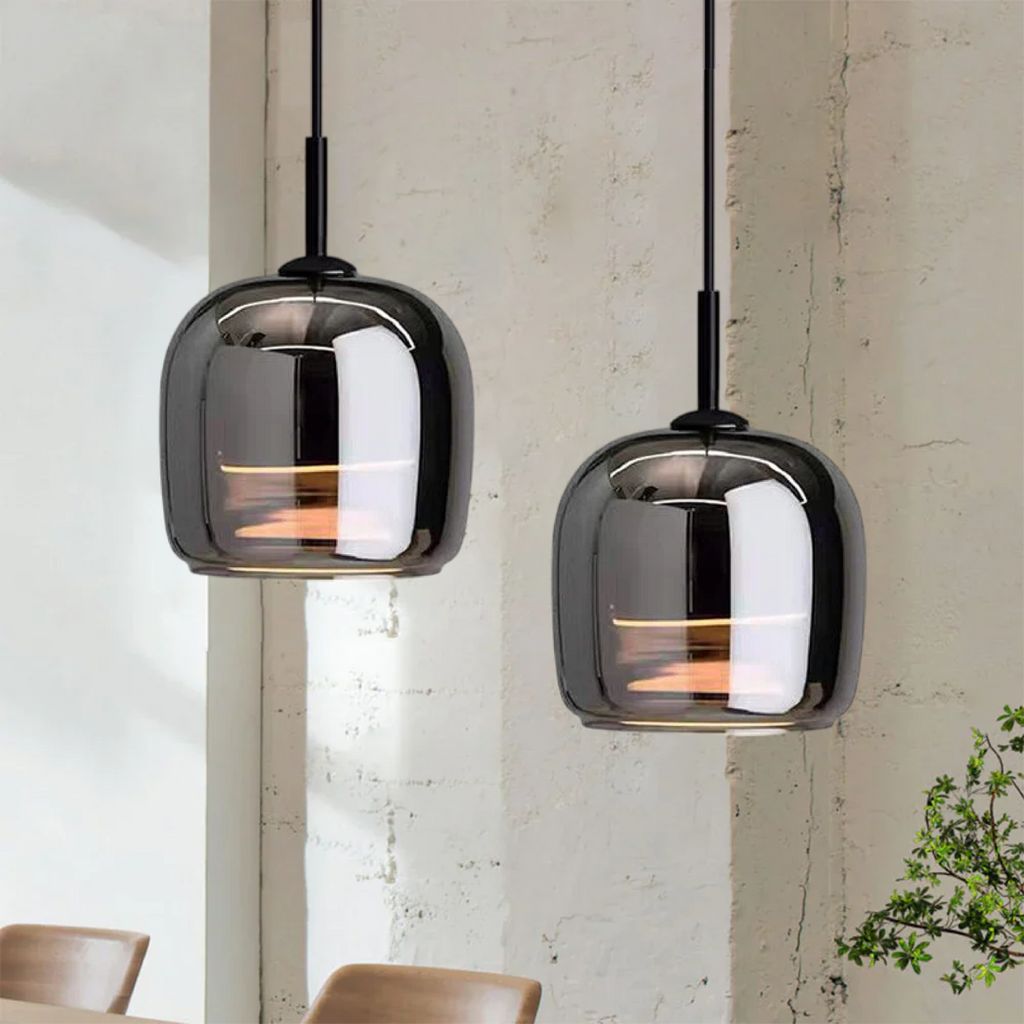 Arden Nordic Pendelampe Med Røget Glas Til Køkkenøer Og Spisestuer