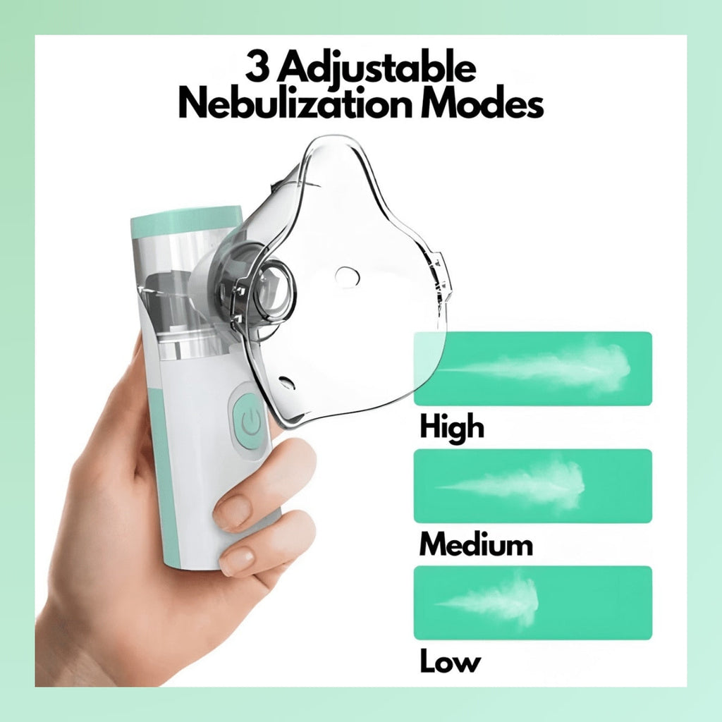 Nebulisator til Astma Lindring | Kompakt Håndholdt Inhalator til Hjem & Rejser