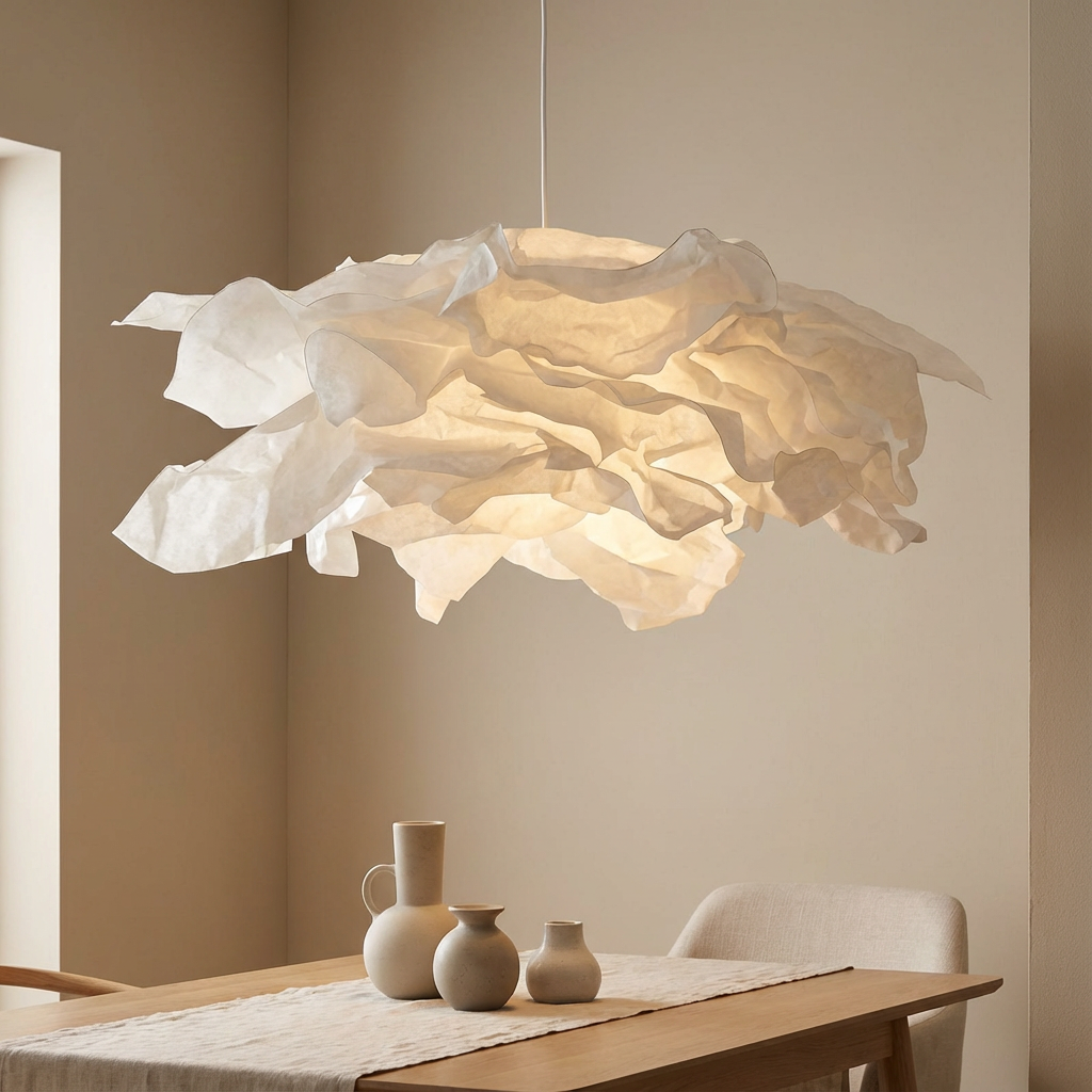 NimbusCloud Drømmende Økologisk Loftlampe Skyagtig Glød