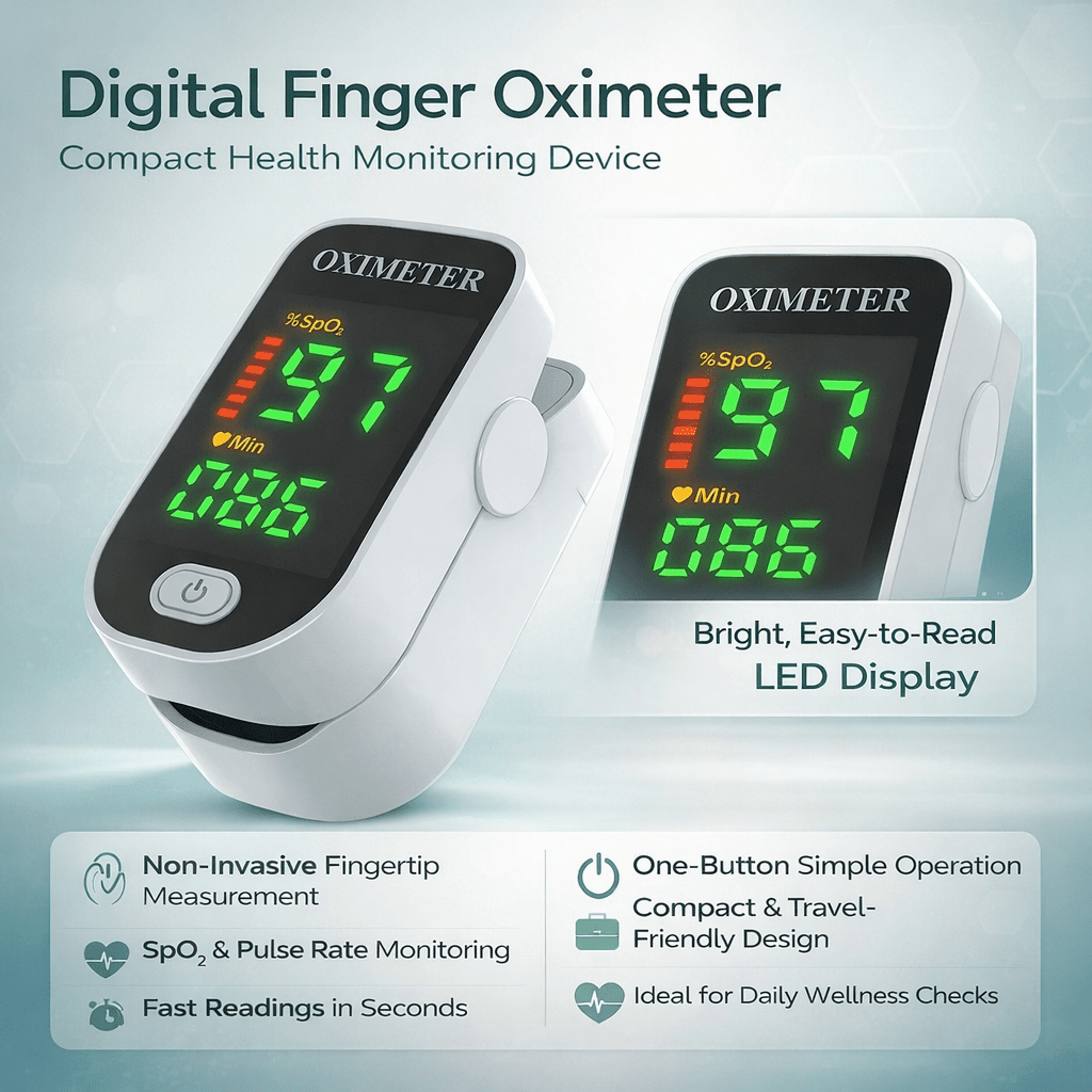 Slim Portable Wellness Meter for Fast Vital Readouts