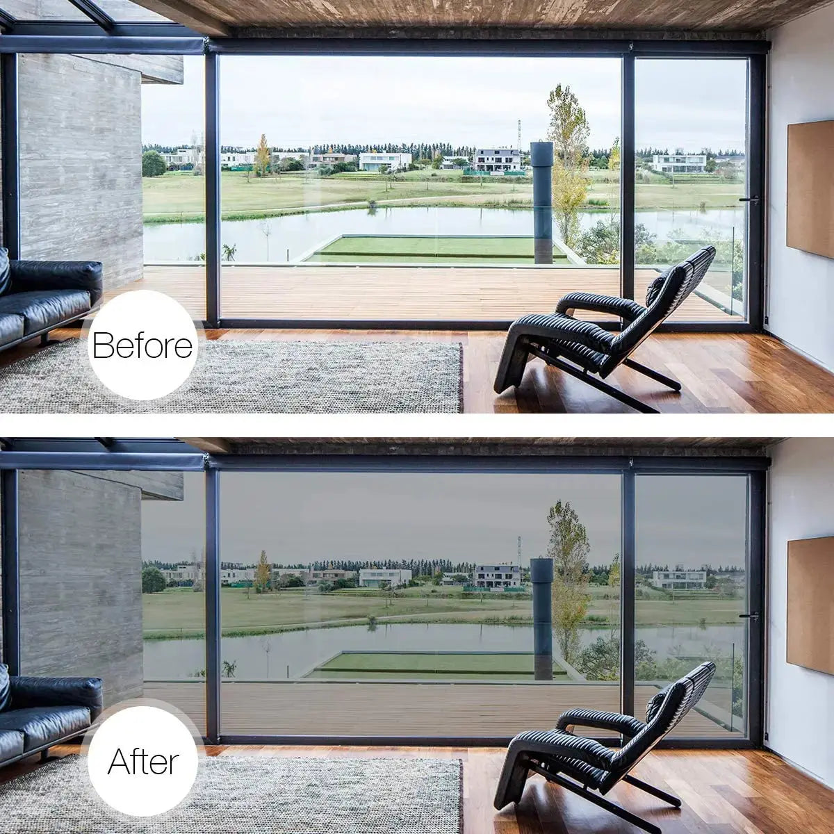 Reflekterende vinduesfolie – Kølige rum og privatliv (50x300 CM)