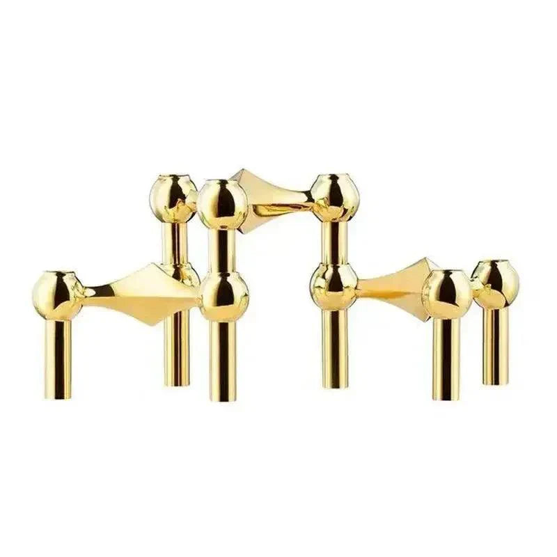 Metall Lysestage – Modulært Molekyl Design, Bord & Dekor