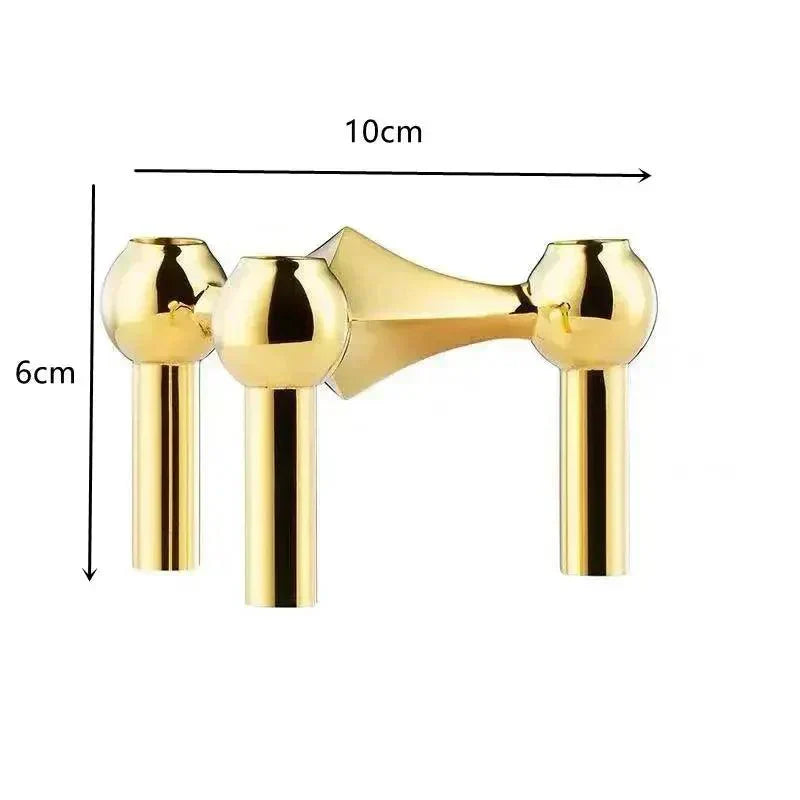 Metall Lysestage – Modulært Molekyl Design, Bord & Dekor