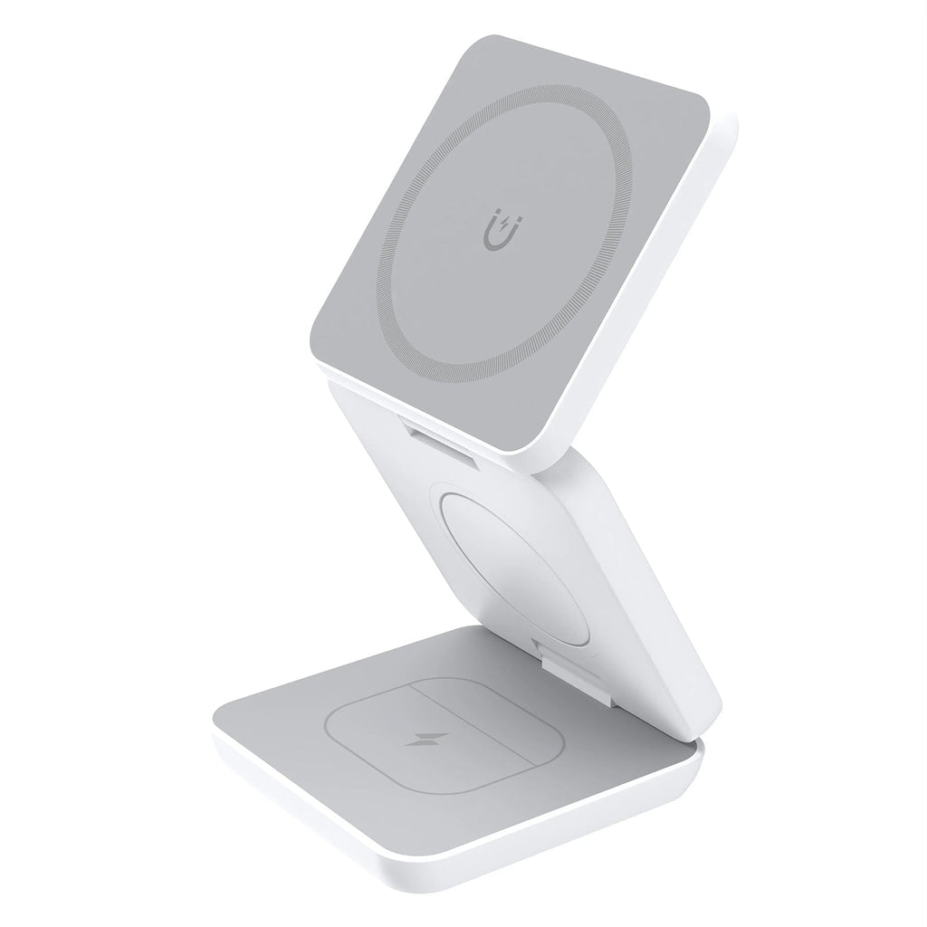 Kompakt Magnetisk Foldbar Trådløs Oplader til iPhone og AirPods