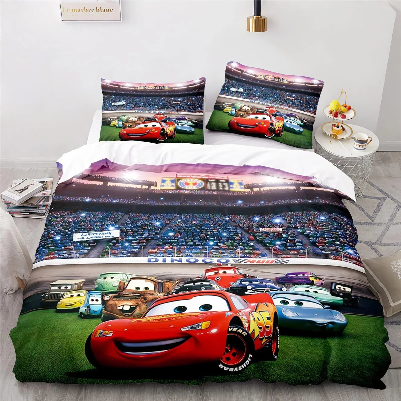 Cars Lightning McQueen Sengetøjssæt – Sjovt og Komfortabelt Sæt til Børn