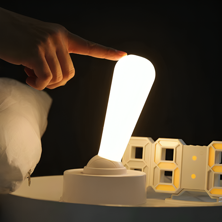 Natbordlampe & Akku Bordlampe | LED Dimmable Gulvlampe i moderne Joystick-design | GlowDo