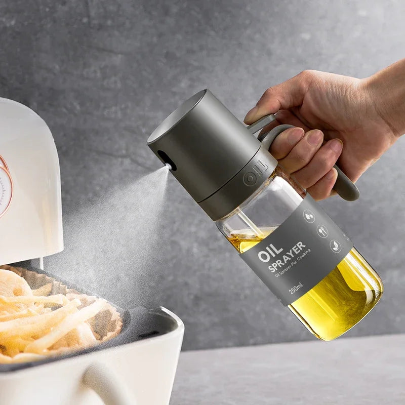 Gourmet Mist 250ml Høj Borosilikatglas Olie Sprayflaske – Perfekt til Sund Madlavning