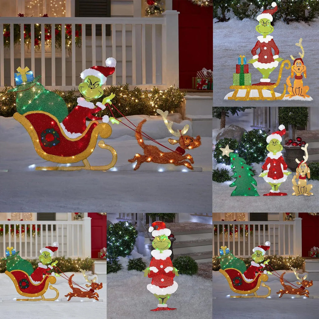 Grinch Julepynt - Glade Have Lyskæder til Højtiden