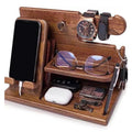 Tre Nattbord Telefon Dockingstation – Multifunktionelt Regal til Pung, Ur og Opbevaring, Ideel til Valentinsdag