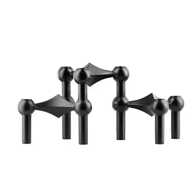 Metall Lysestage – Modulært Molekyl Design, Bord & Dekor