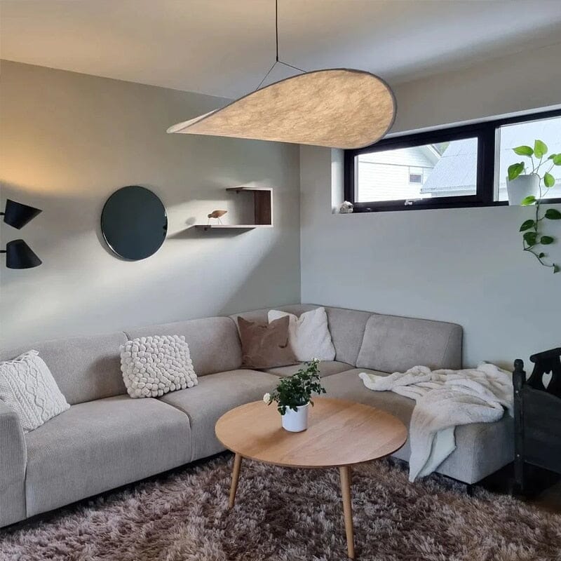Nordic Glow Lyra Premium LED Krystal Lysekrone Med Silke Blade