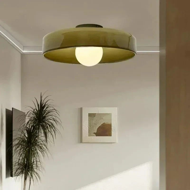 Glas Loftlampe med Skandinavisk Design – Atmosfærisk Belysning til Enhver Indretning