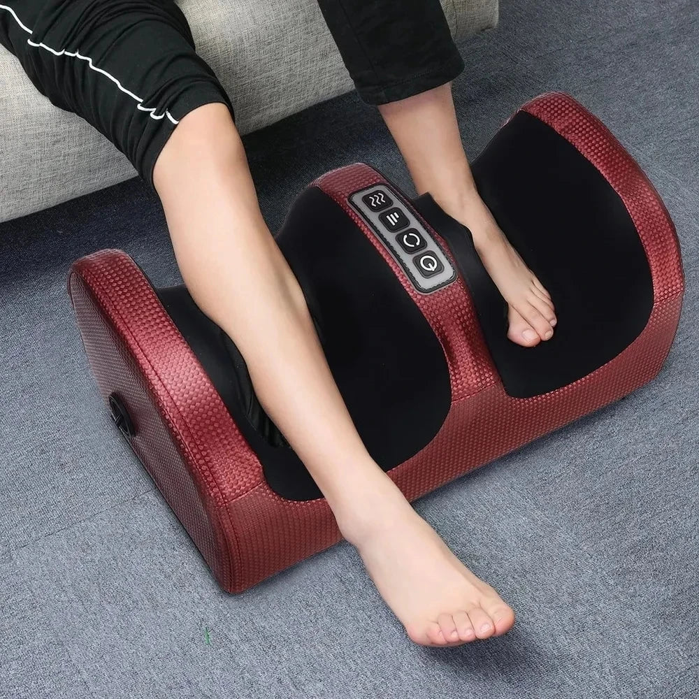 Fodmassageapparat med opvarmet æltning og shiatsu for hurtig lindring
