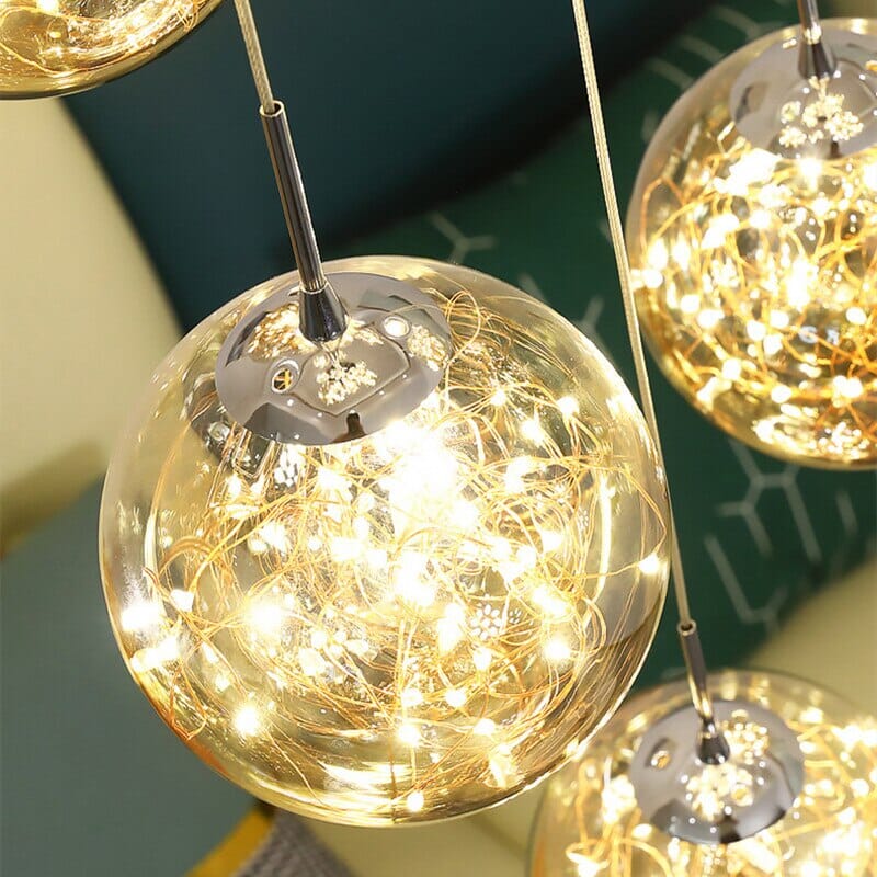 LuminaOrb Glas Globus Trappekrone Ambient Glow