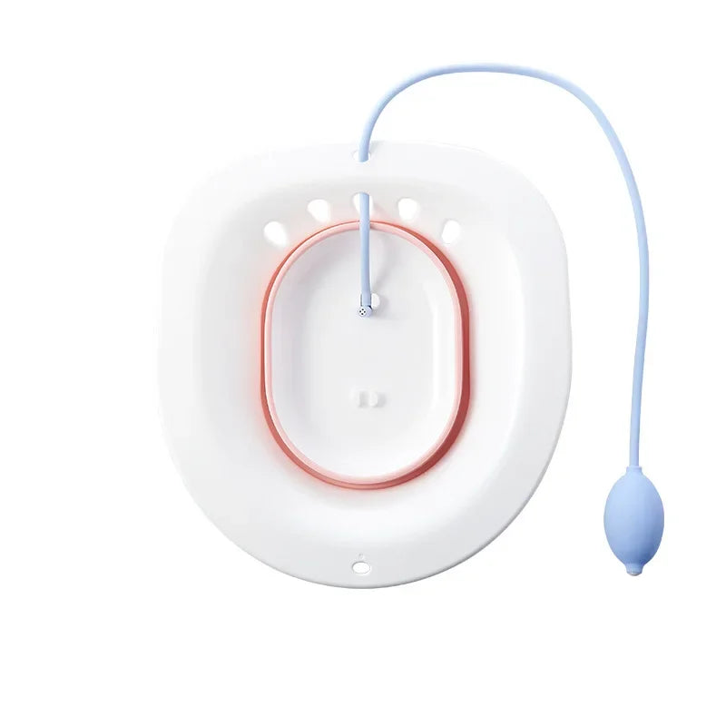 Sammenklappeligt bidet-badekar - Komfortabelt siddebade for gravide kvinder, ældre mennesker, fødselspatienter og toiletmedicinskylleudstyr