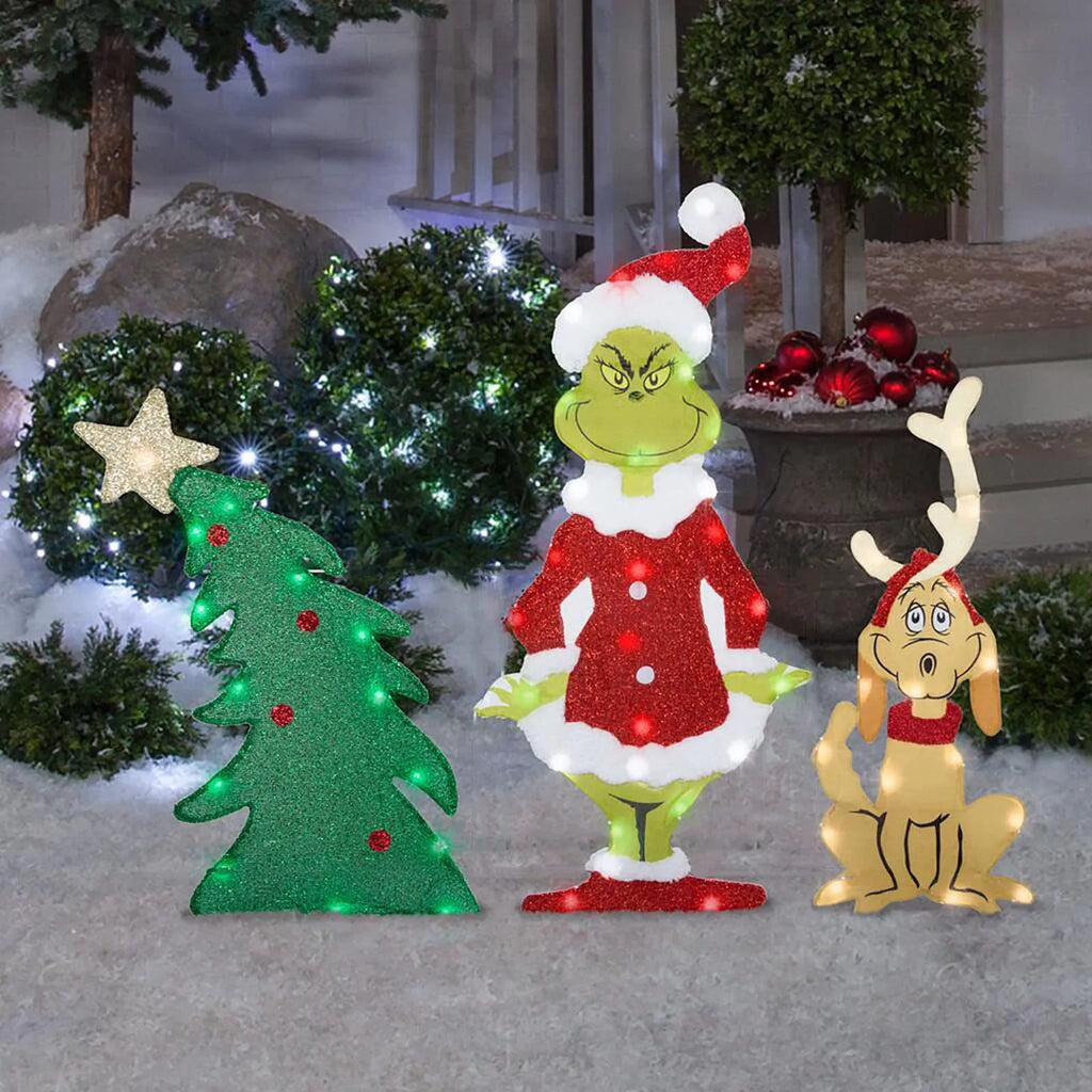 Grinch Julepynt - Glade Have Lyskæder til Højtiden