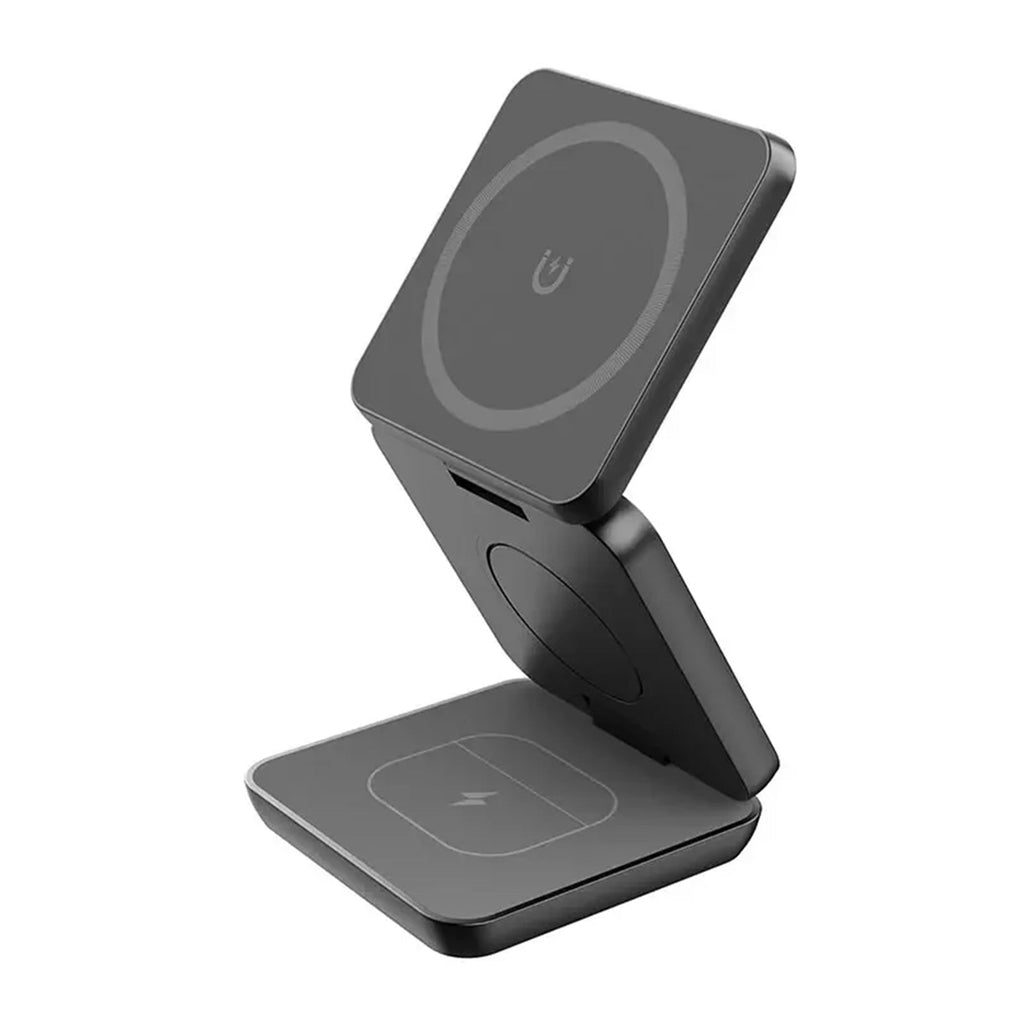 Kompakt Magnetisk Foldbar Trådløs Oplader til iPhone og AirPods