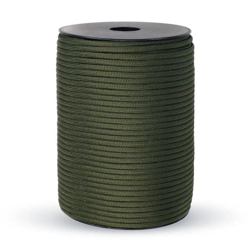 550 Militærstandard Paracord Snor: 100m 4mm Udendørs overlevelsesudstyr til faldskærm, telt, lanyard, bælte - 9-kerners snor til camping & nødsituationer