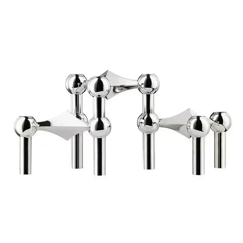 Metall Lysestage – Modulært Molekyl Design, Bord & Dekor