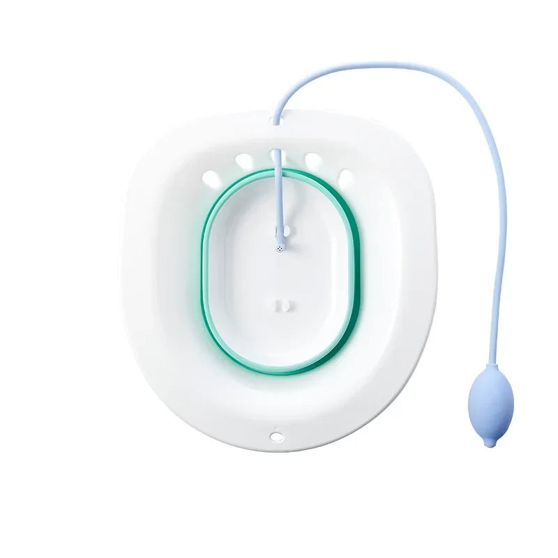 Sammenklappeligt bidet-badekar - Komfortabelt siddebade for gravide kvinder, ældre mennesker, fødselspatienter og toiletmedicinskylleudstyr