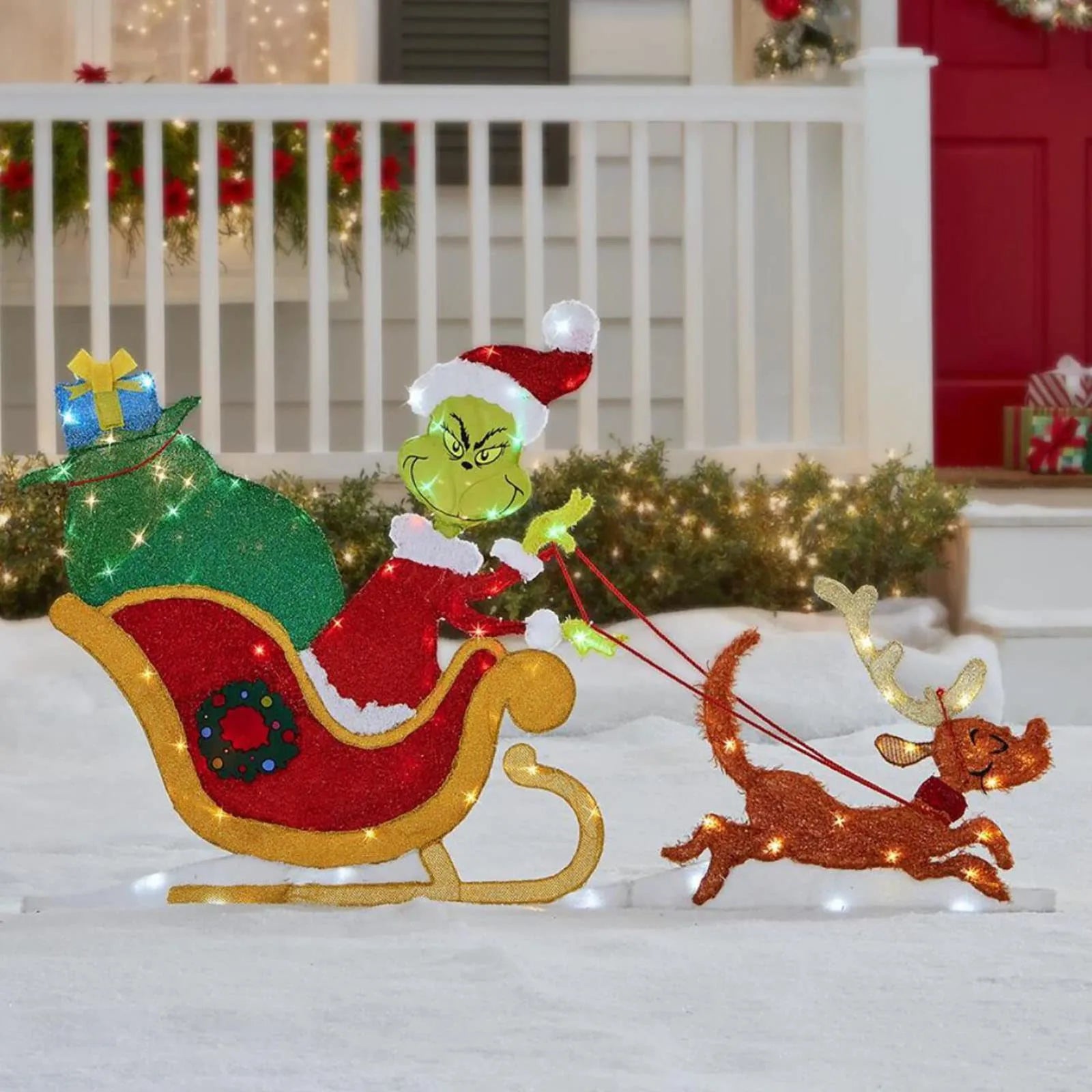 Grinch Julepynt - Glade Have Lyskæder til Højtiden