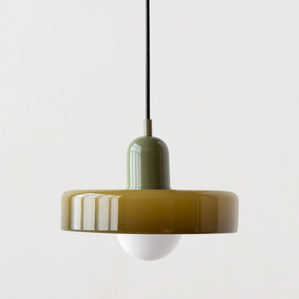 Bauhaus Aurelo Farvet Glas Pendellampe Til Spisestuer