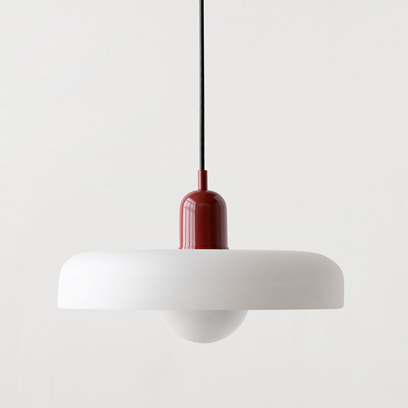 Liora Bauhaus Farvet Glas Pendelampe med Justerbar Højde | Petprovac