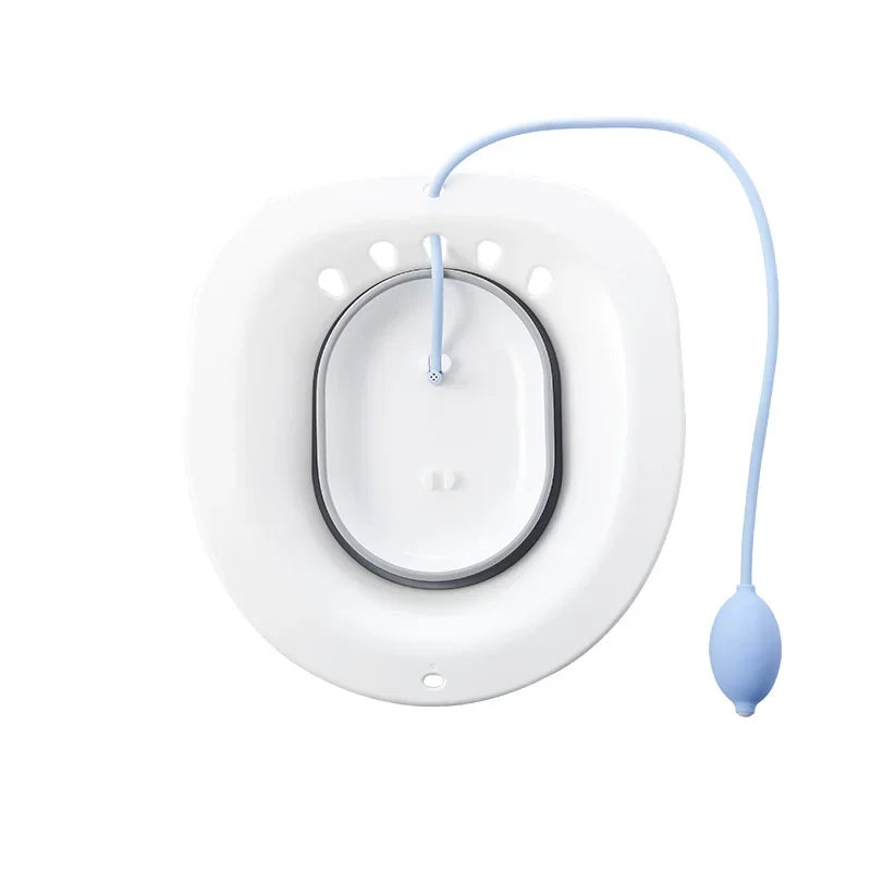 Sammenklappeligt bidet-badekar - Komfortabelt siddebade for gravide kvinder, ældre mennesker, fødselspatienter og toiletmedicinskylleudstyr