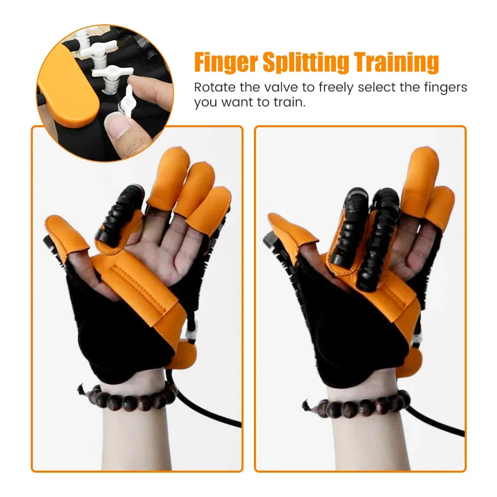 Autonom Handsrehabiliteringshandske med Separate Fingerkontroller og Spejlvinkel