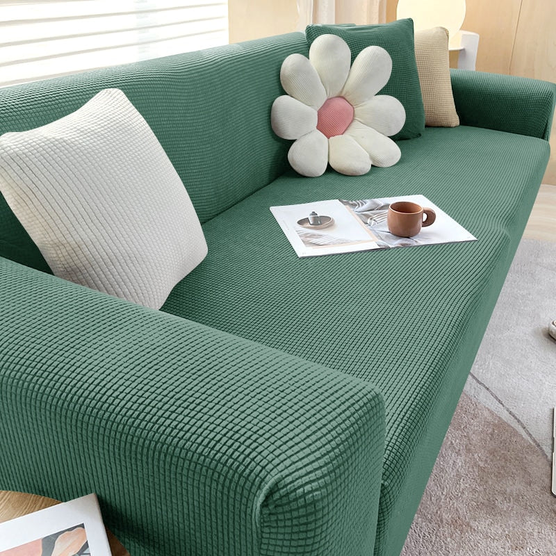 Elastisk Sofa Betræk Antiskrid Bagside Vaskbar Passer til 1 til 3 Sæders Sofaer