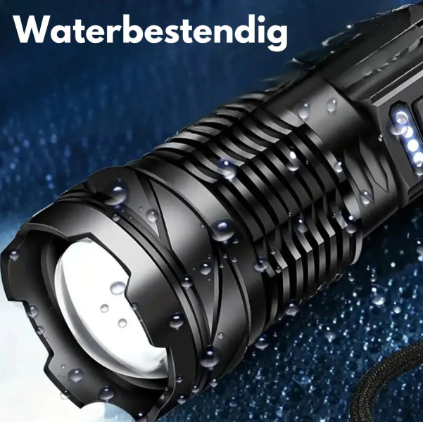 Højtydende militær lommelygte med 5000 lumen