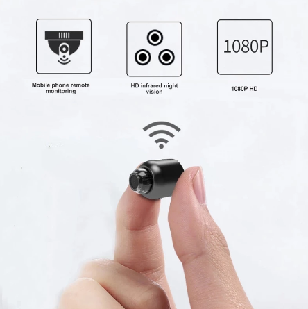 NovaGuard 1080P Mini Kamera Med WiFi Vandtæt 160-Graders Nattesyn