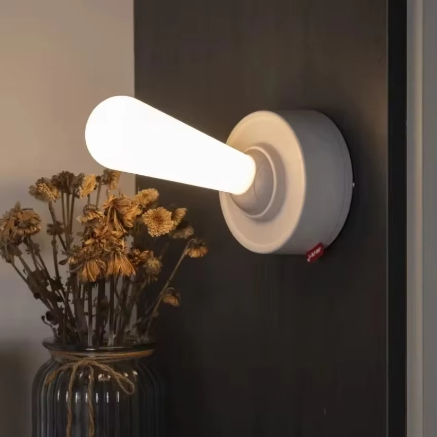 Natbordlampe & Akku Bordlampe | LED Dimmable Gulvlampe i moderne Joystick-design | GlowDo