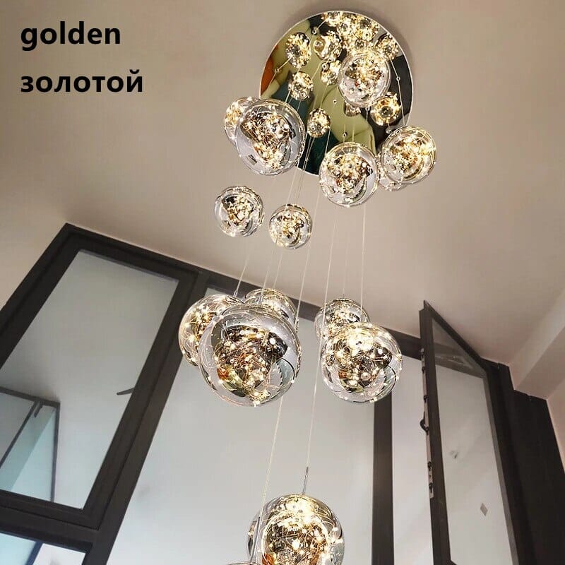 LuminaOrb Glas Globus Trappekrone Ambient Glow