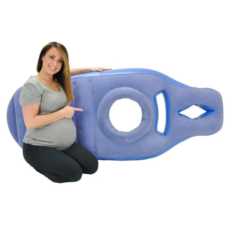 Oppustelig Graviditetspude og Yogamåtte – Ideel til Behagelige Nætter og Støtte