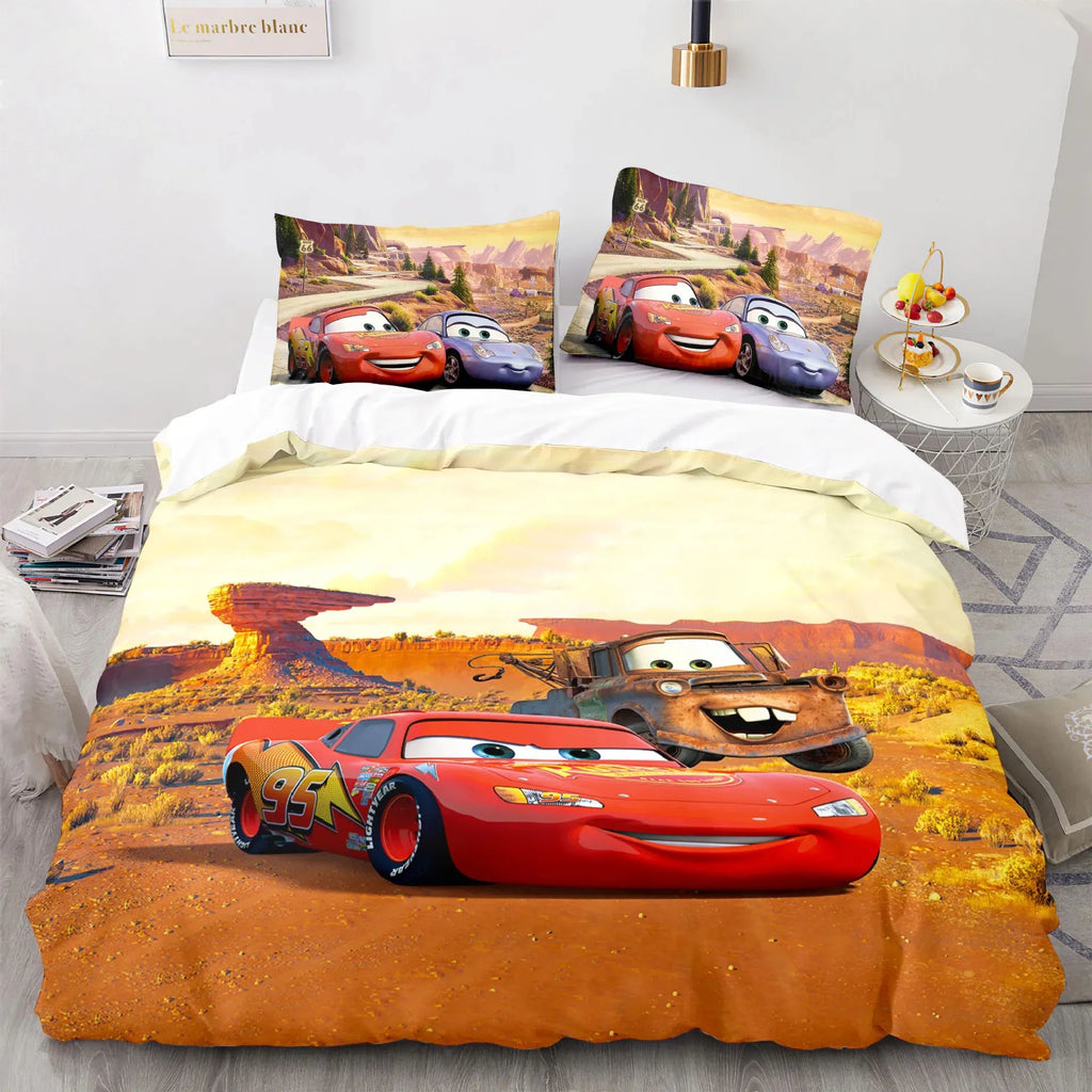 Cars Lightning McQueen Sengetøjssæt – Sjovt og Komfortabelt Sæt til Børn