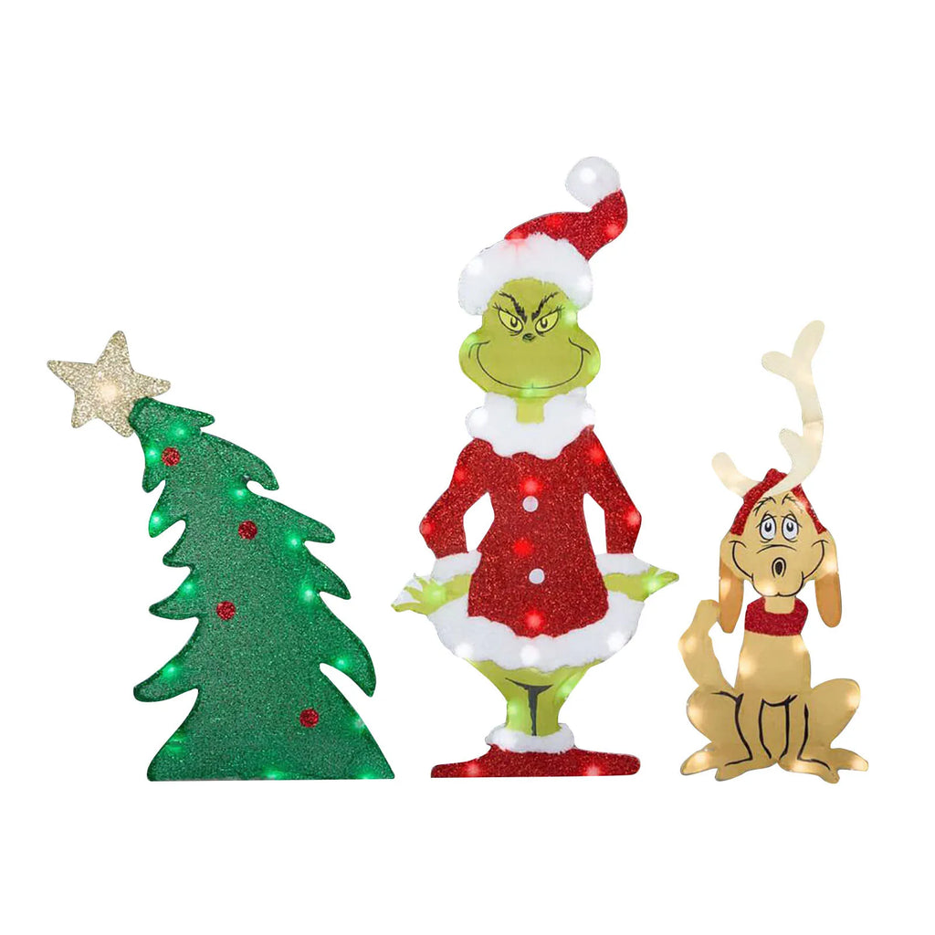 Grinch Julepynt - Glade Have Lyskæder til Højtiden