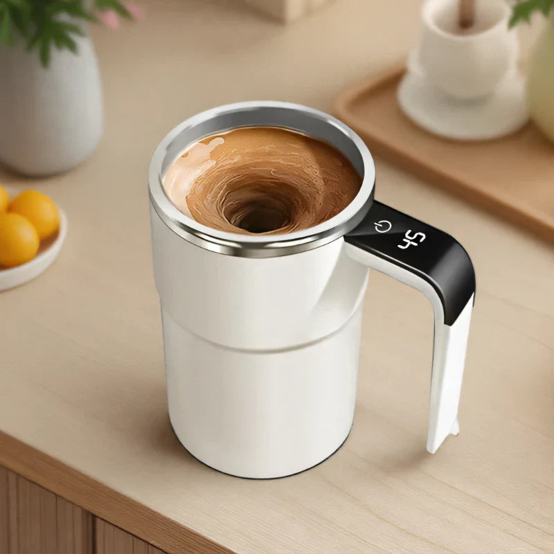 Selvrørende krus med LCD & USB | Automatisk krus til kaffe og mere | RørMester