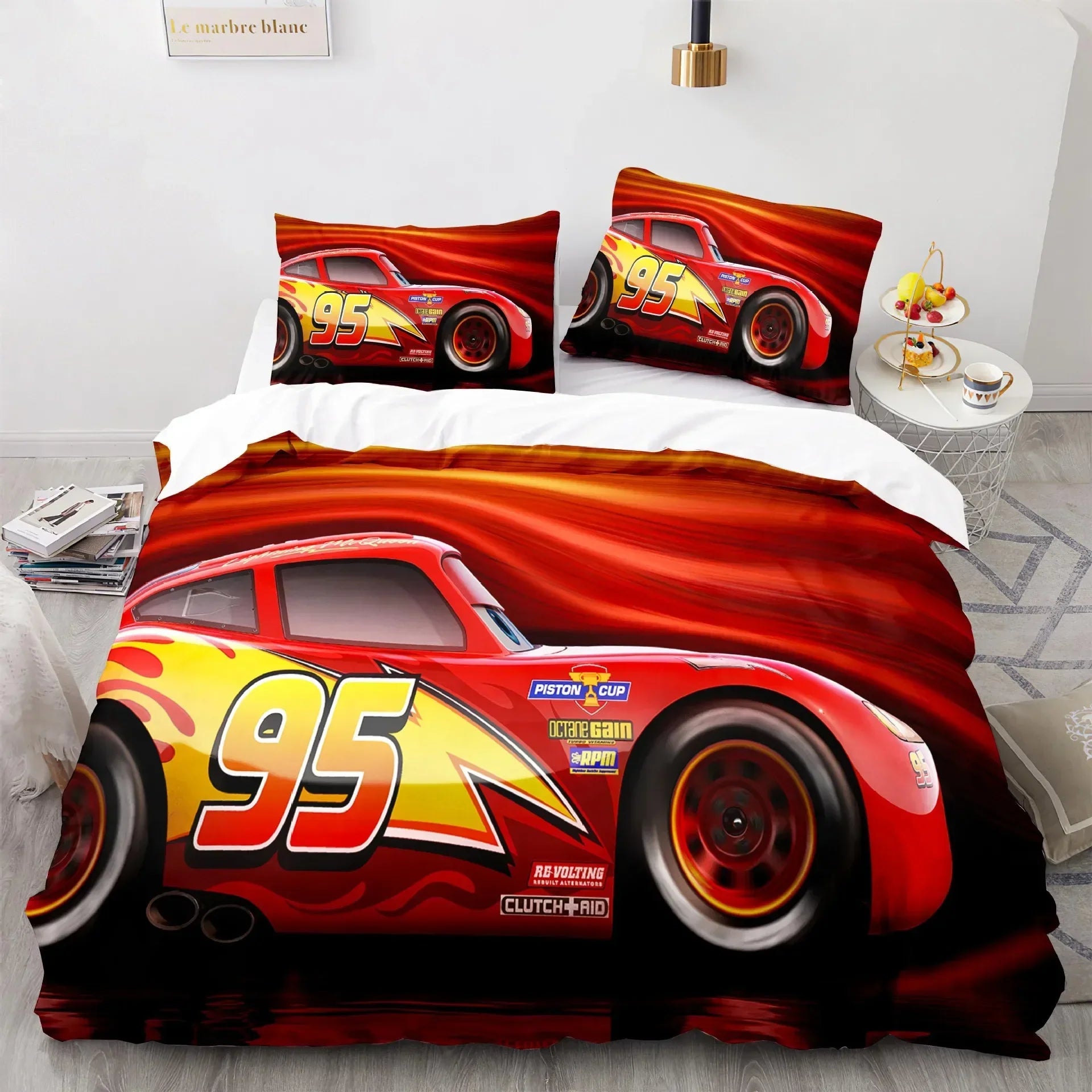 Cars Lightning McQueen Sengetøjssæt – Sjovt og Komfortabelt Sæt til Børn