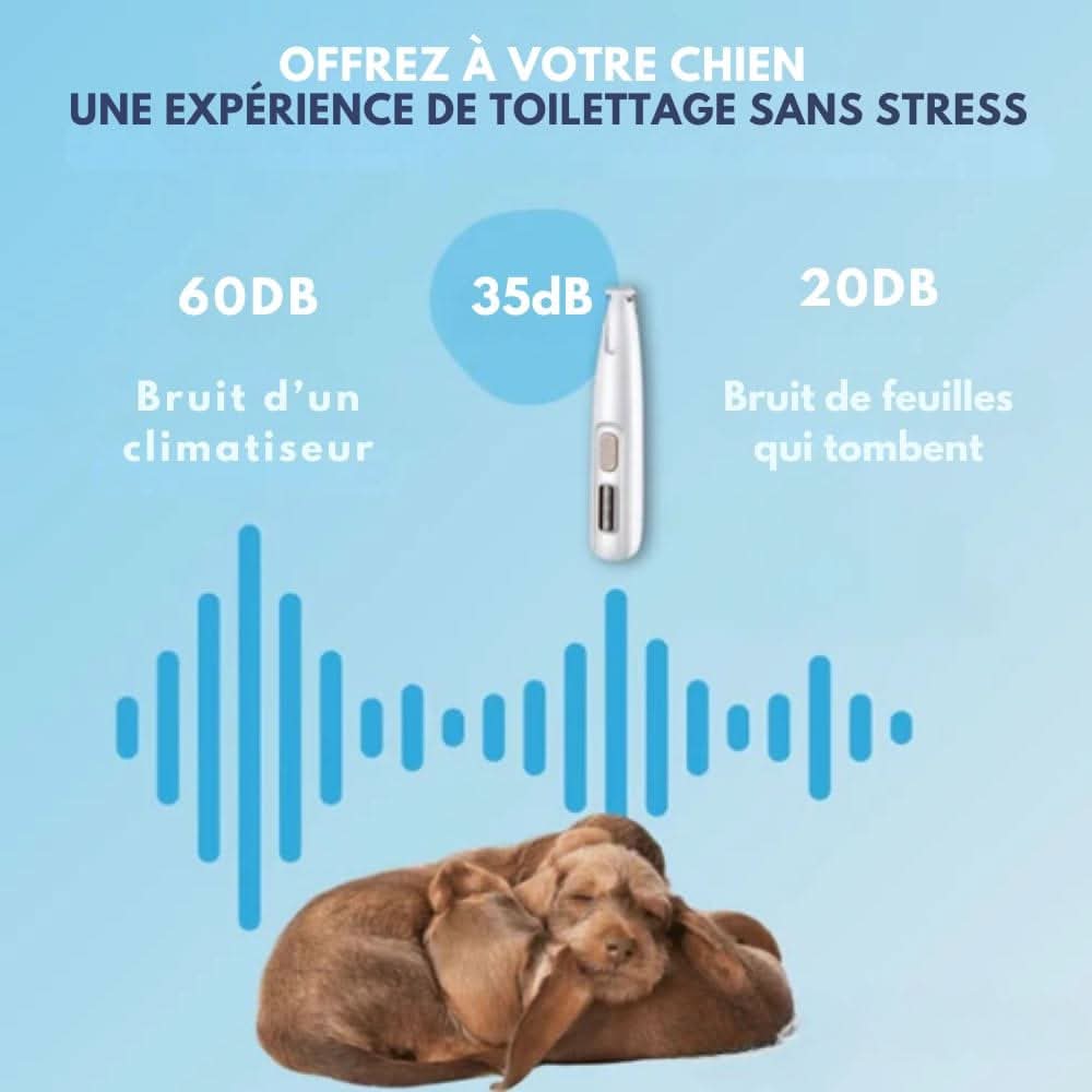 SilentPet Trimmer – Stille pels trimmer til sensitive områder på hunde & katte