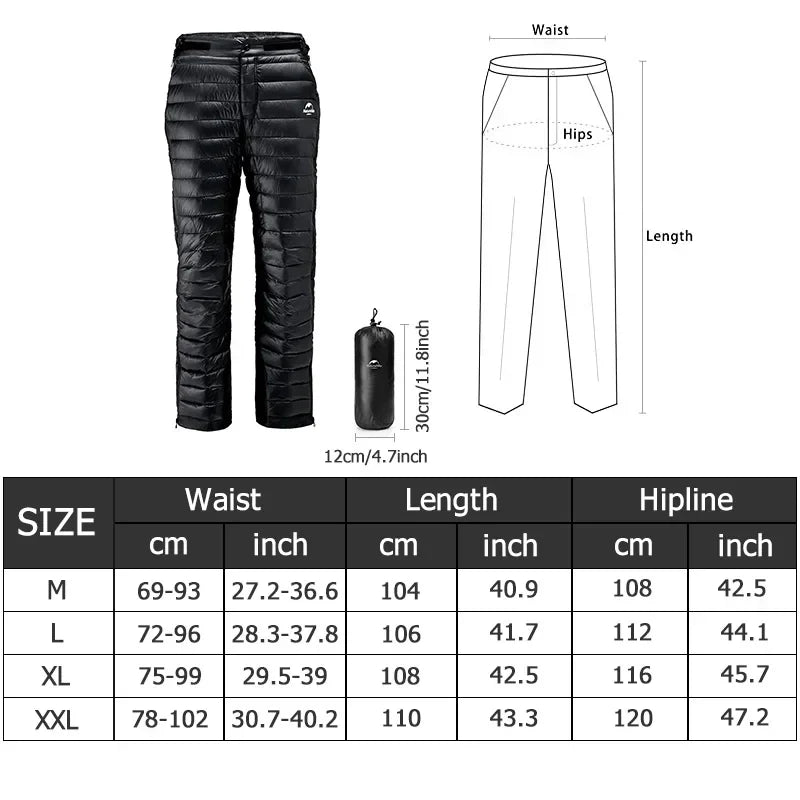 Premium Termiske Dunbukser | Ekstrem Varme & Vandtæt | S-XL