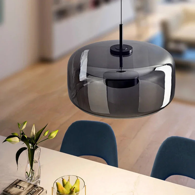 SleekChic Moderne Glaskuppel Lysarmatur Kranse til Stuer