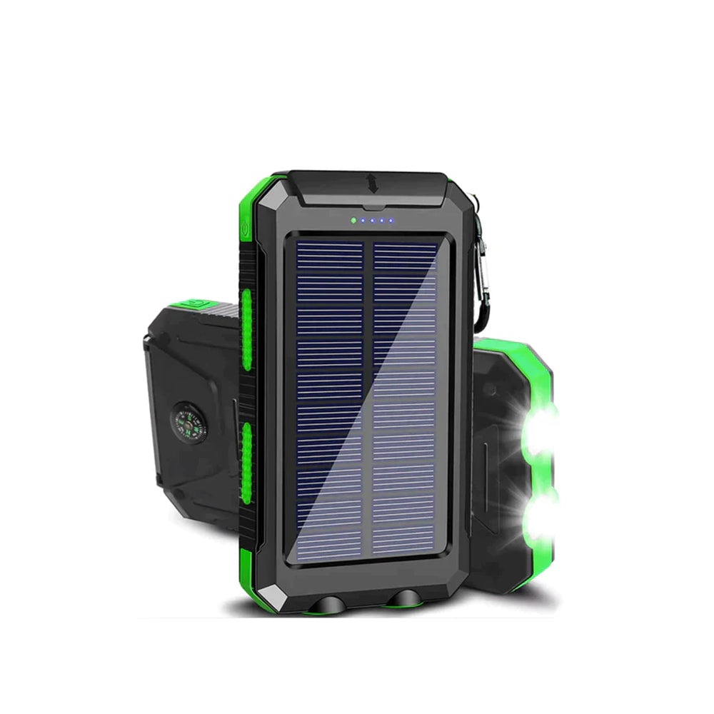 LyraCharge 30000mAh Solcelle Power Bank IP67 Vandtæt