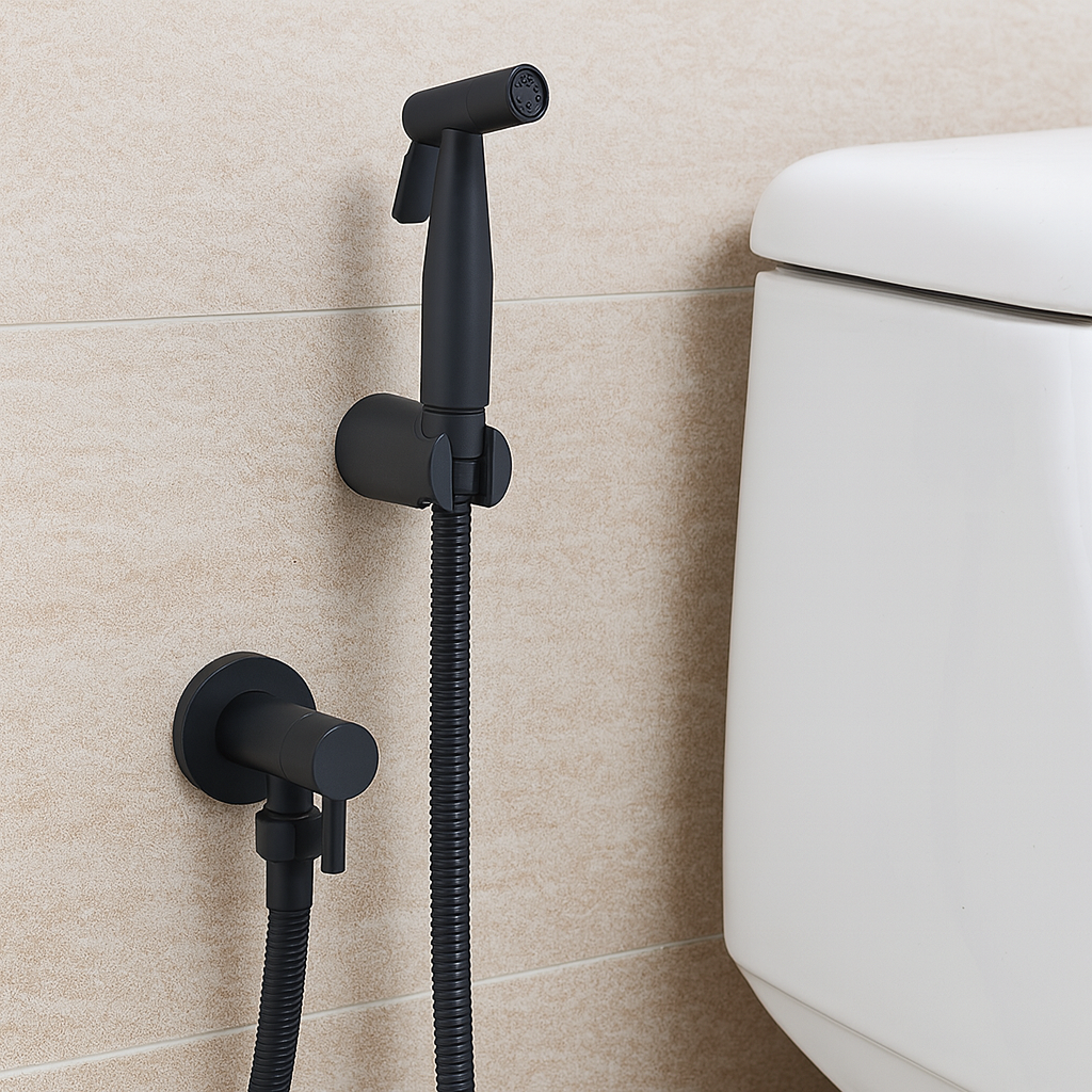 Bidet Sprayer i Rustfrit Stål – Vægmonteret med Justerbar Stråle