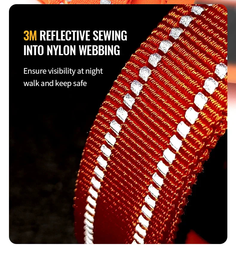 AstraPaw Nylon Hundesele Med Reflekterende Remme, Ingen Træk, Til Alle Størrelser