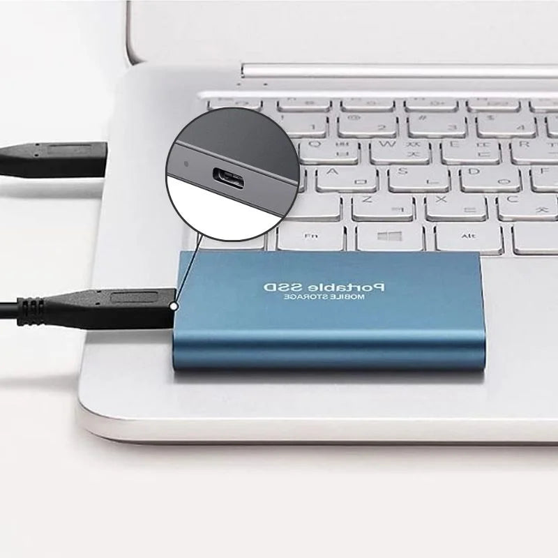 Ultra Hurtig Ekstern SSD – Bærbar Lagring USB 3.1 (Op til 128GB)