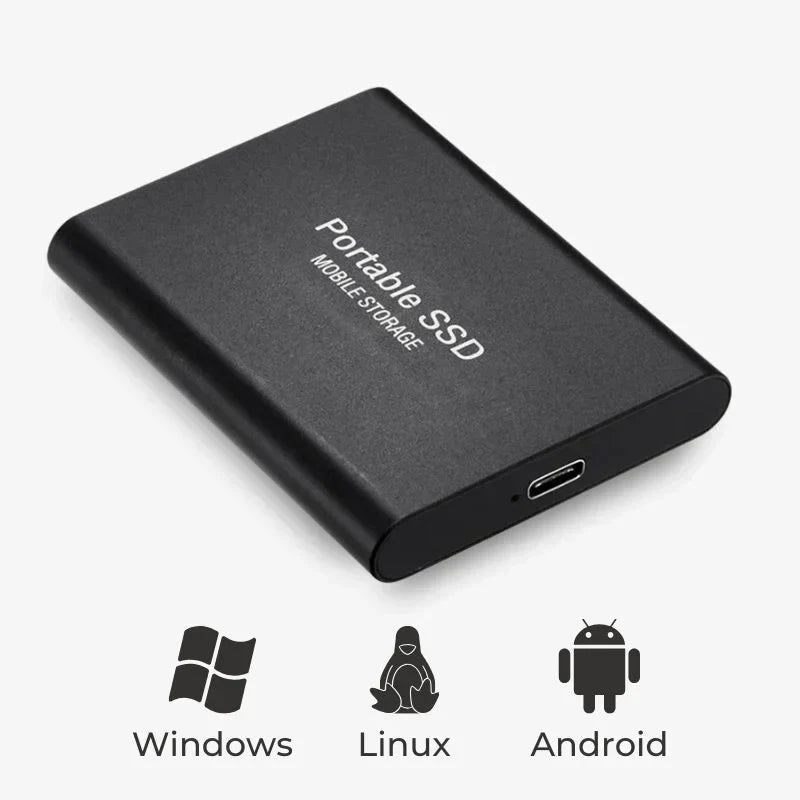 Ultra Hurtig Ekstern SSD – Bærbar Lagring USB 3.1 (Op til 128GB)