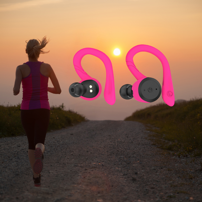 Vega Vandtætte Trådløse Sportørepropper – 20 Timer Spilletid | Bluetooth 5.0, IPX7 til Svømning & Fitness