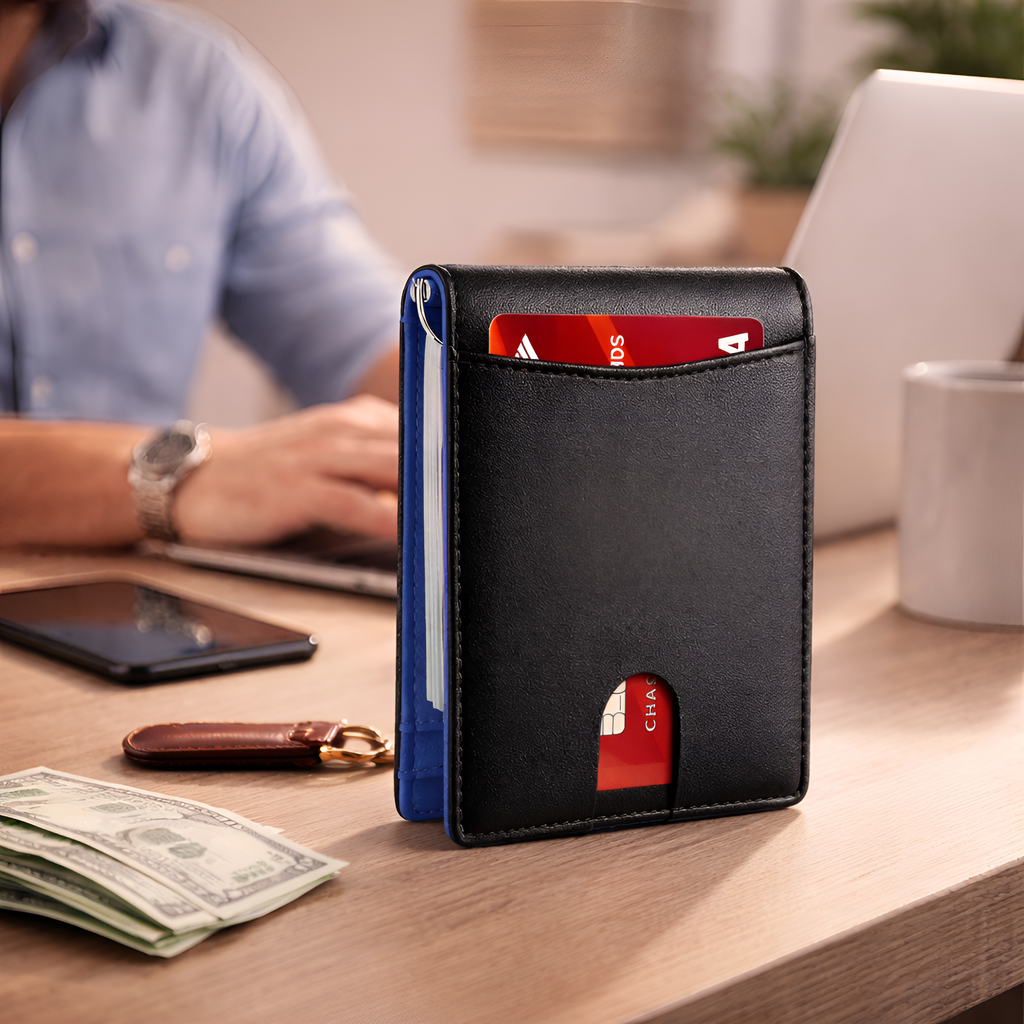 Callixtos - RFID Læder Herre Pung Slim Card Holder