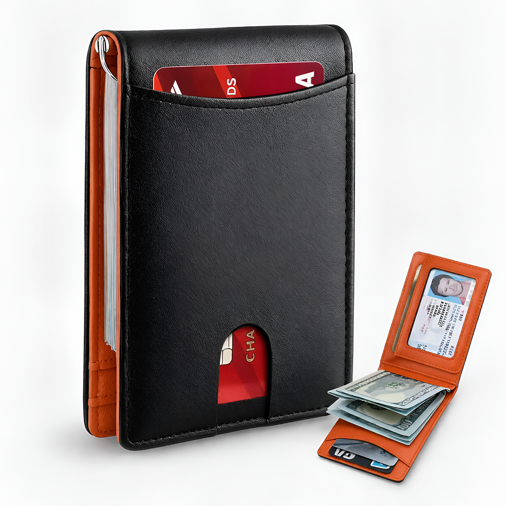 Callixtos - RFID Læder Herre Pung Slim Card Holder